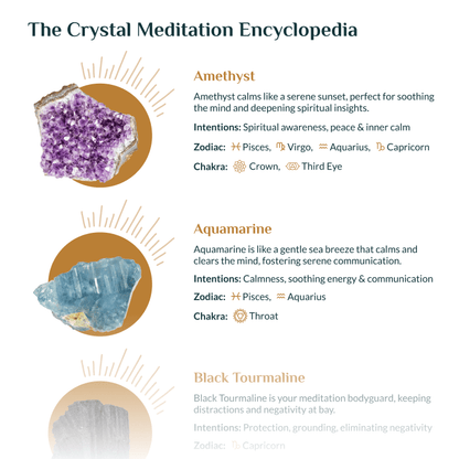 Meditation with Crystals: Printable Guide & Workbook