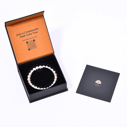 Pearl Set - Necklace and Earrings + FREE Pearl Bracelet & Blue Onyx Stone Mala
