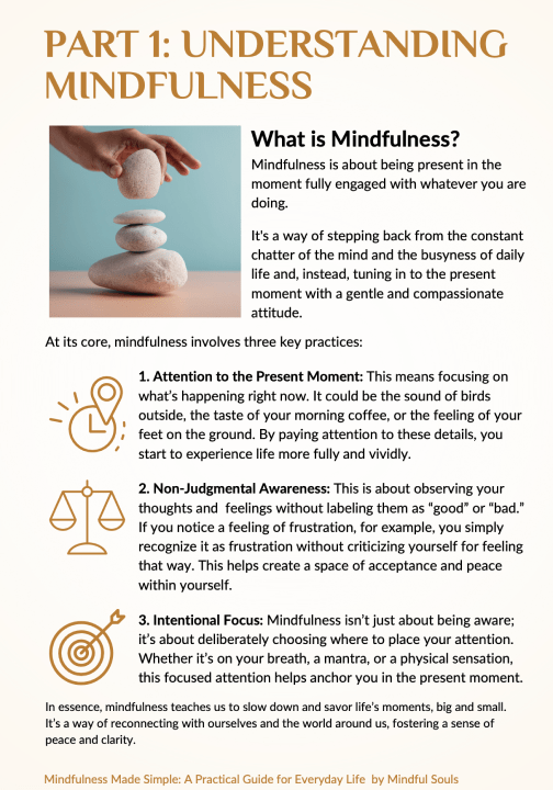 Printable Mindfulness Guide For Everyday Life