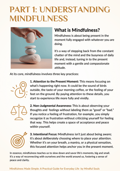 Printable Mindfulness Guide For Everyday Life