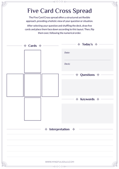 Printable Tarot Journal