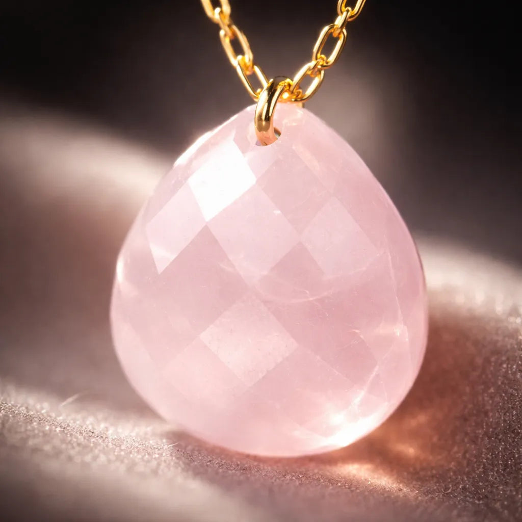 Natural Stone Water Drop Pendant — Embrace Serenity and Strength