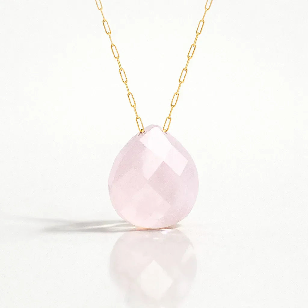 Natural Stone Water Drop Pendant — Embrace Serenity and Strength