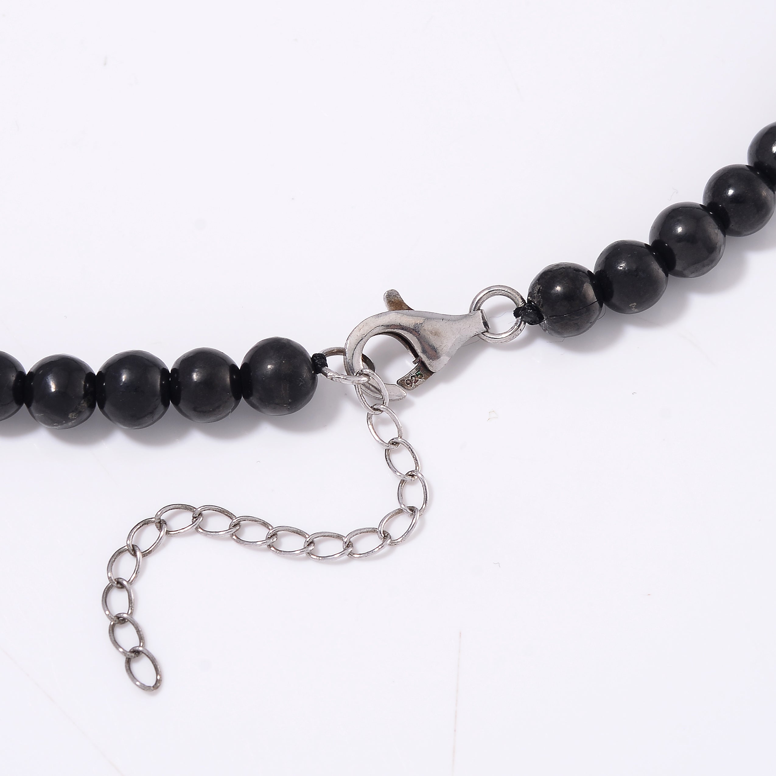 Shungite Necklace With Steel Lobster Lock