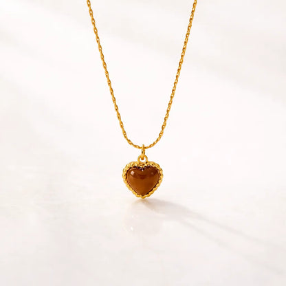 Tiger's Eye Gold-Plated Pendant Necklace — Grounding & Empowering Energy