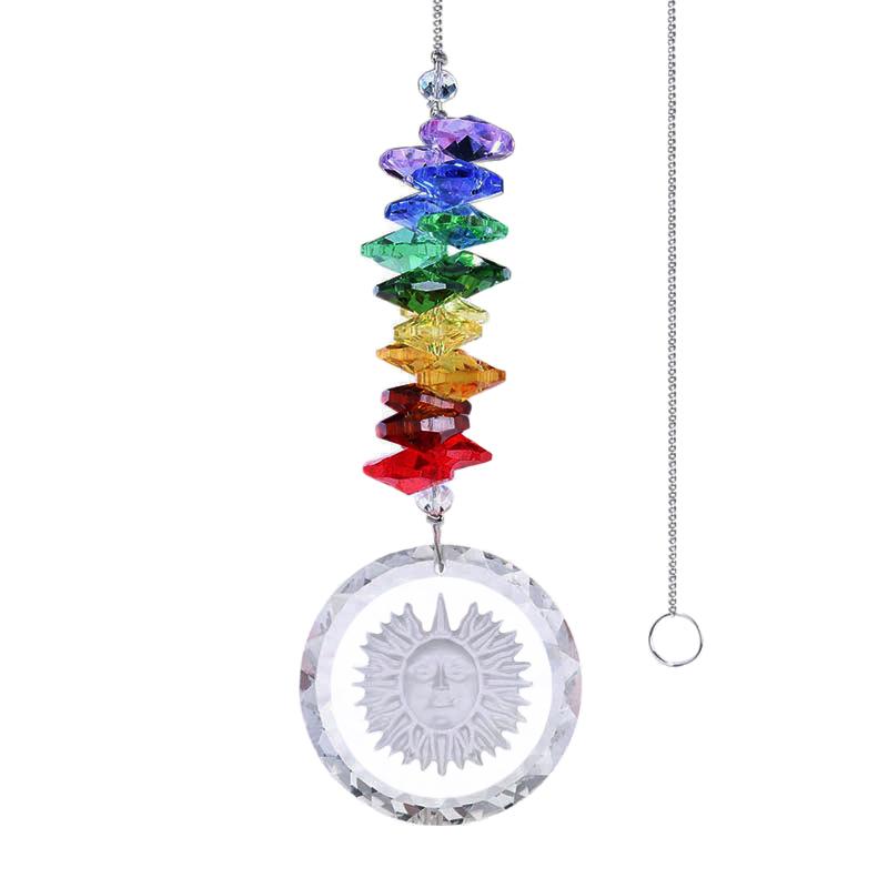 Sun Crystal Glass Wind Chimes