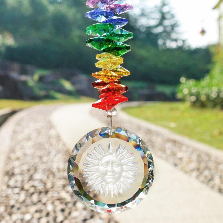 Sun Crystal Glass Wind Chimes