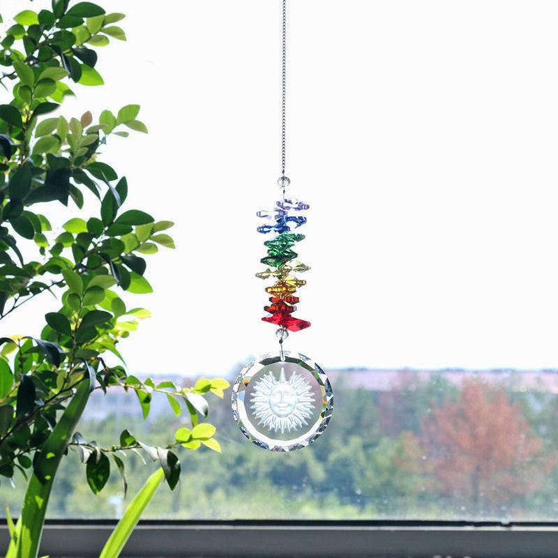 Sun Crystal Glass Wind Chimes