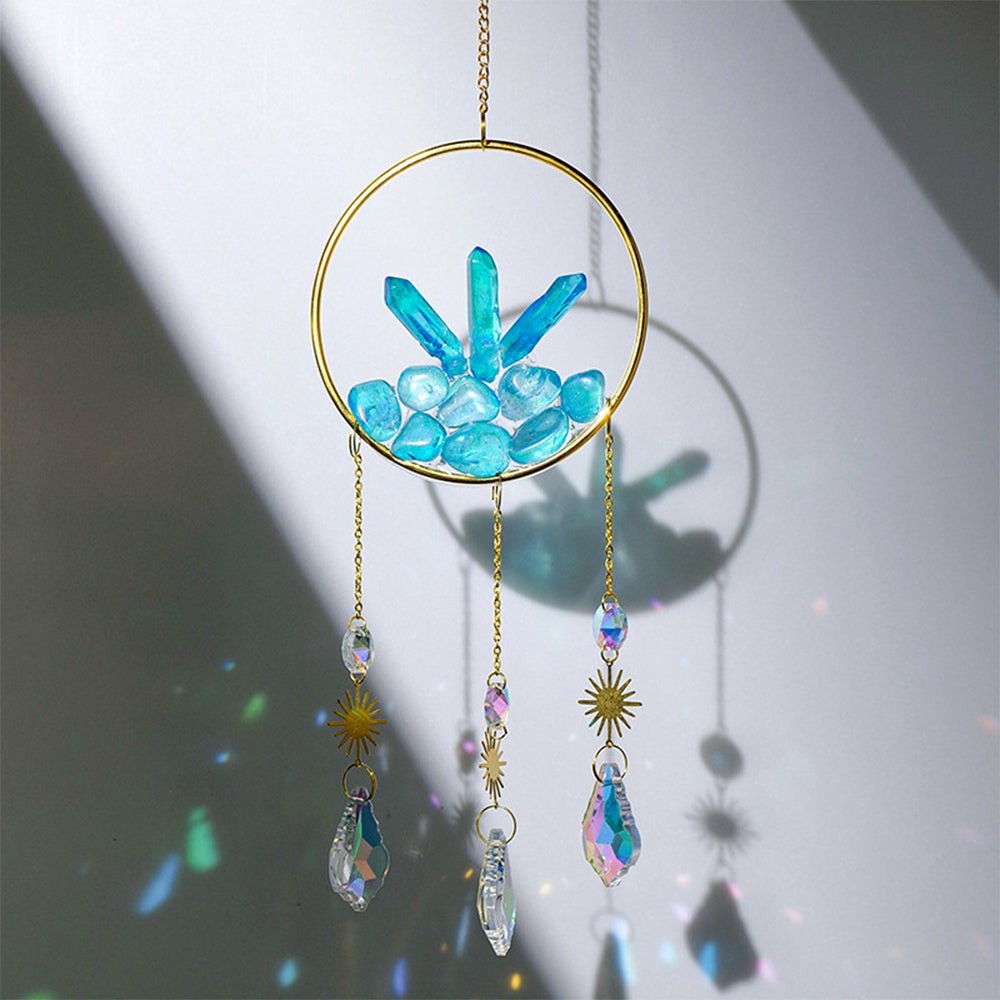 Oceanic Blue Quartz Dream Catcher