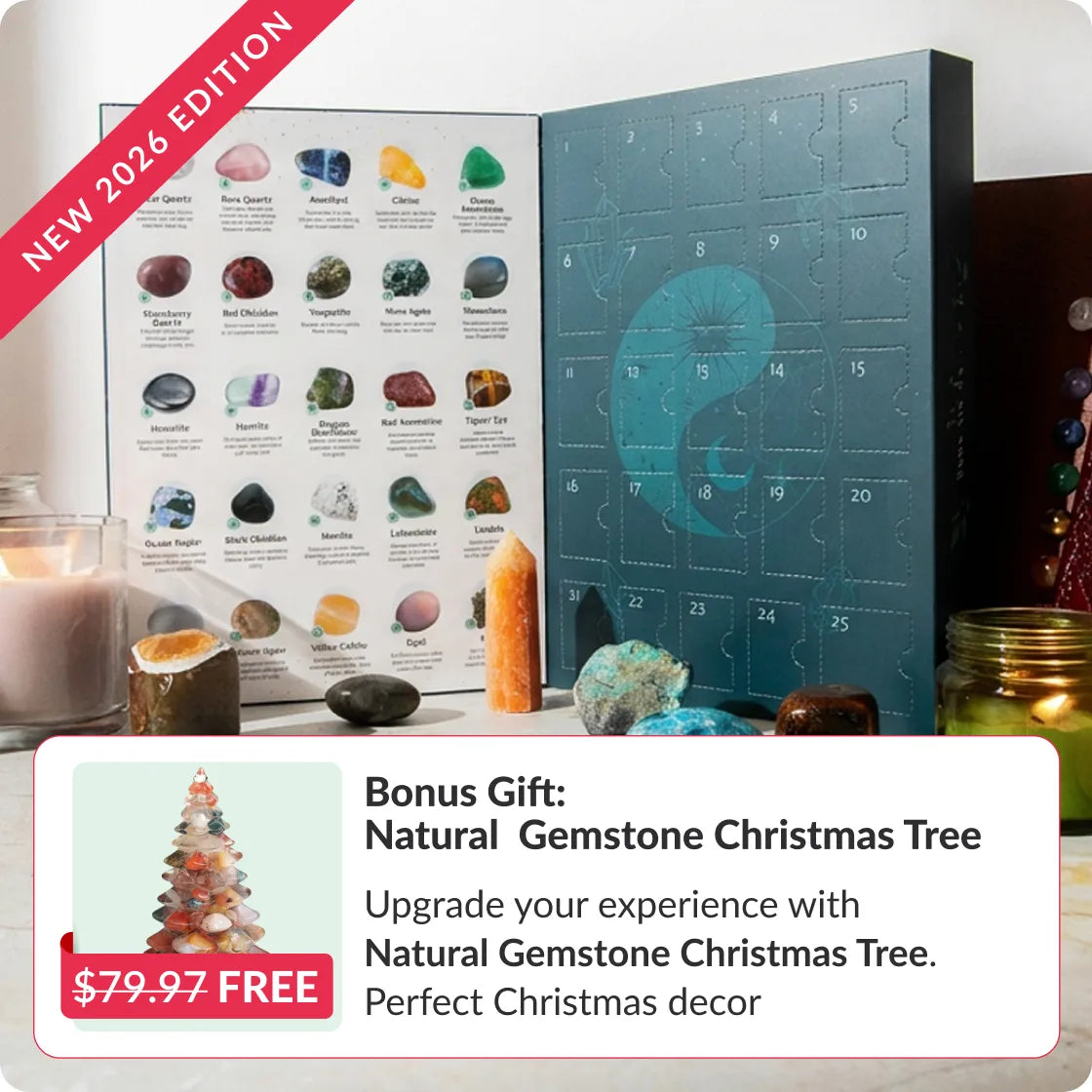 25-Day Crystal Advent Calendar + Crystal Christmas Tree FREE gift