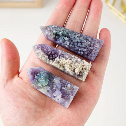 Grape Agate Stone Crystal Point