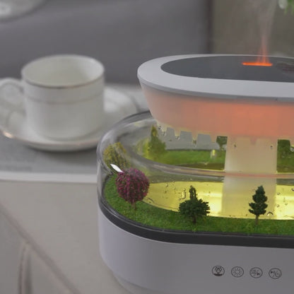 Raindrop Aroma Diffuser – 7-Color Light & White Noise