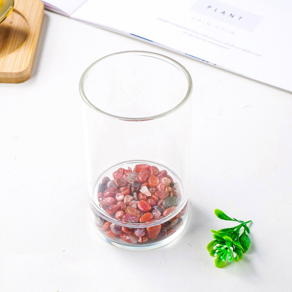 Natural Gemstone Glass Water Cup