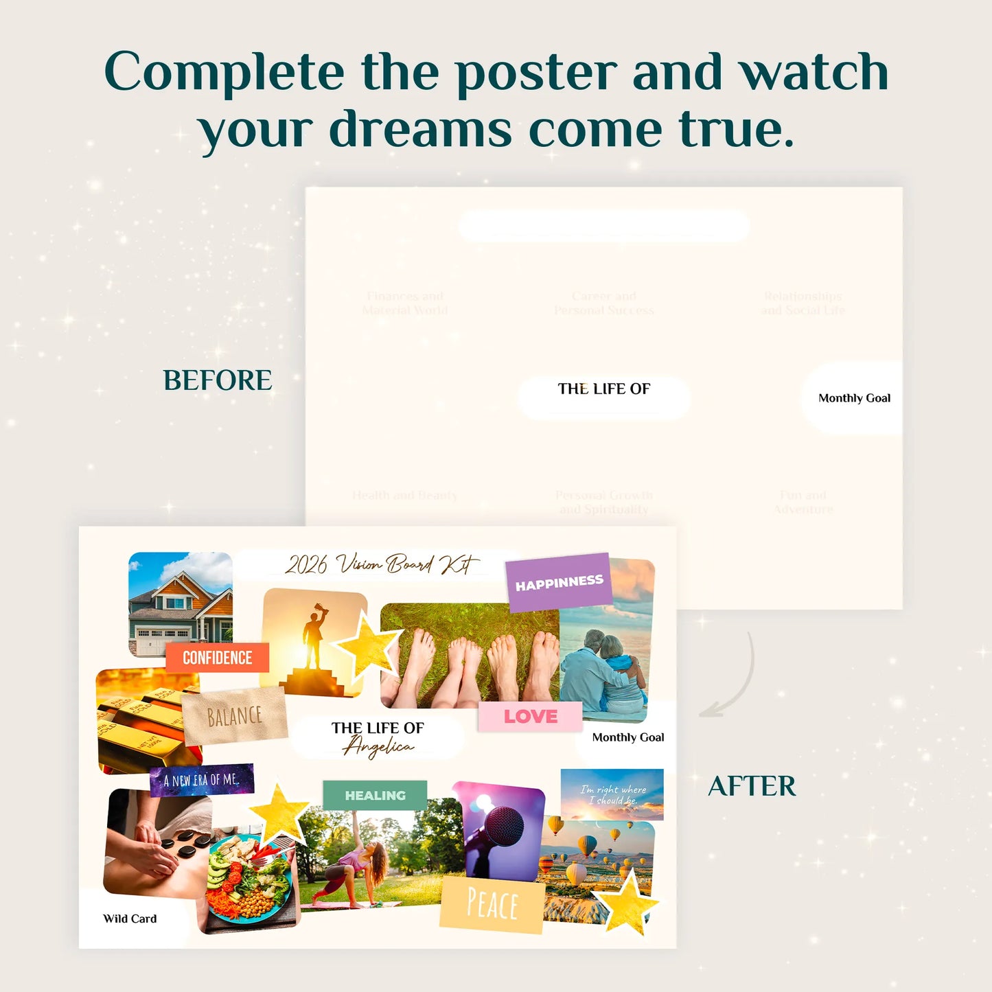 Mindful Souls Vision Board Kit – See It, Believe It, Become It