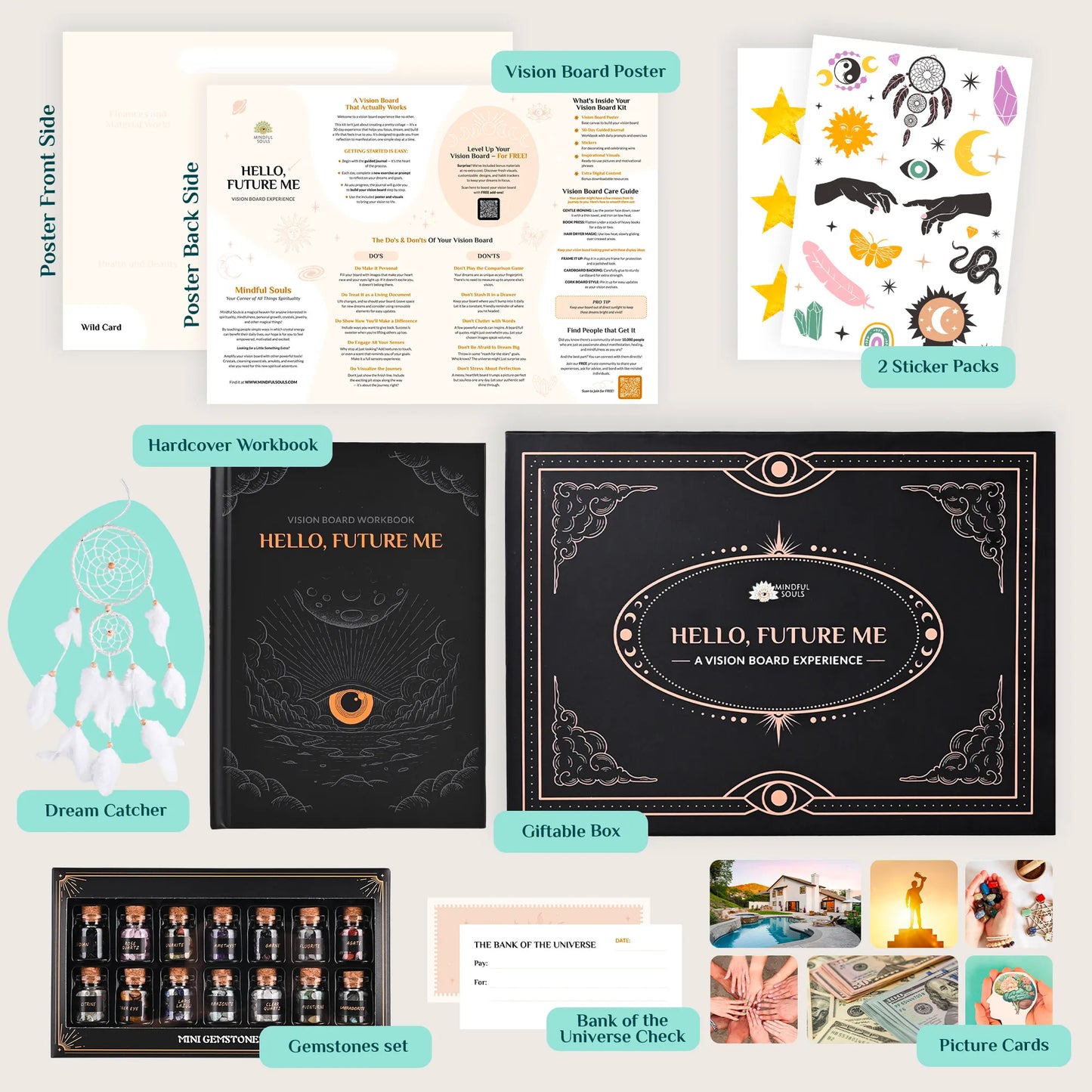 Mindful Souls Vision Board Kit – See It, Believe It, Become It
