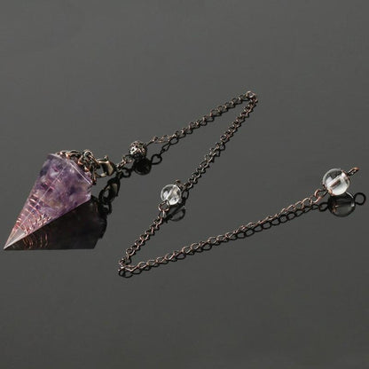 Crystal Gemstone Divination Pendulum