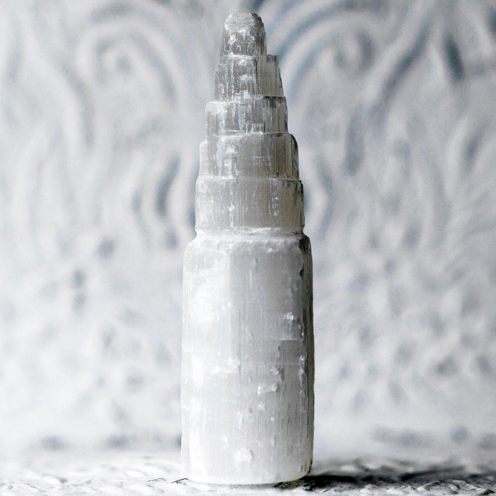 Selenite Peak Tower 4-6"