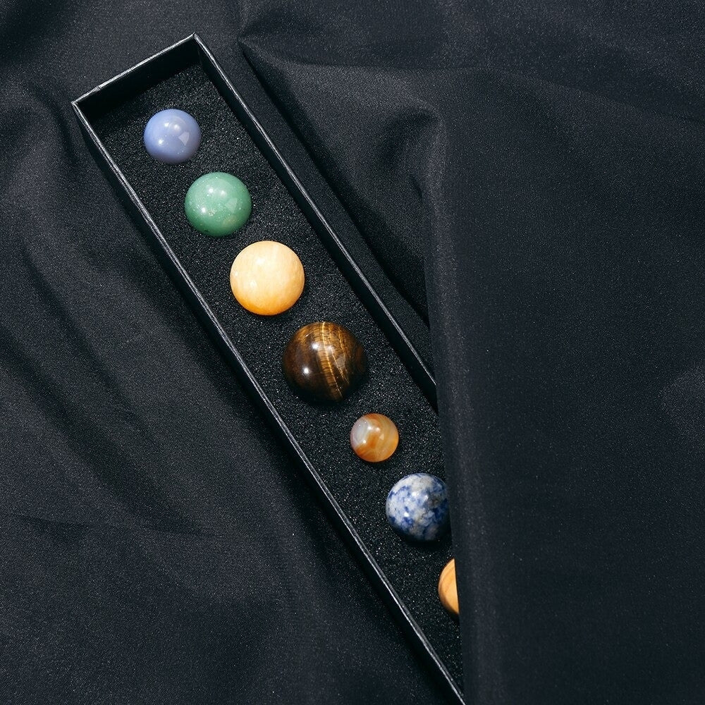 Natural Gemstone Solar System Set