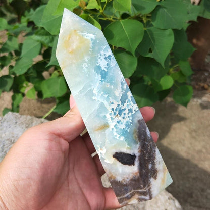 Blue Calcite Crystal Wand