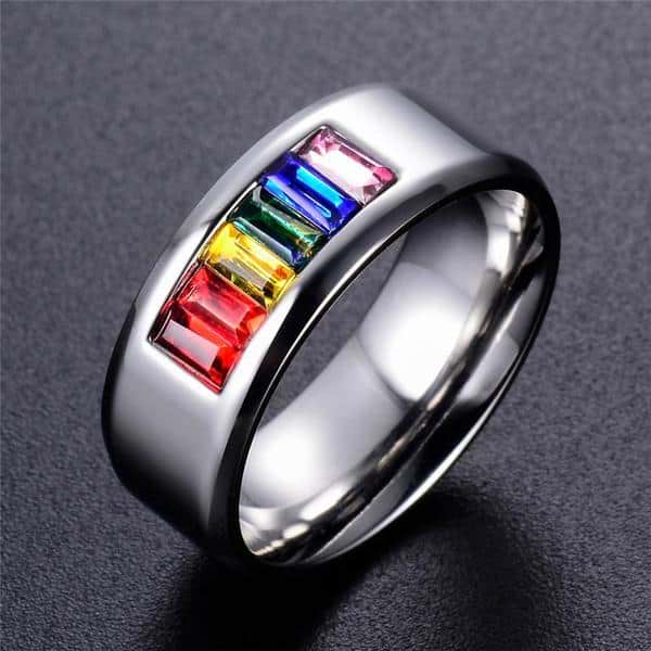 Rainbow Chakra Ring