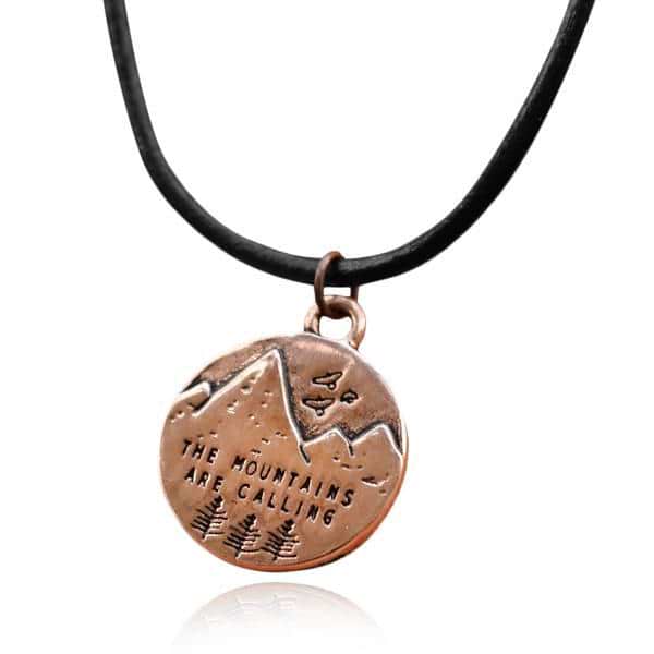 Handmade "The Mountains Are Calling" Necklace