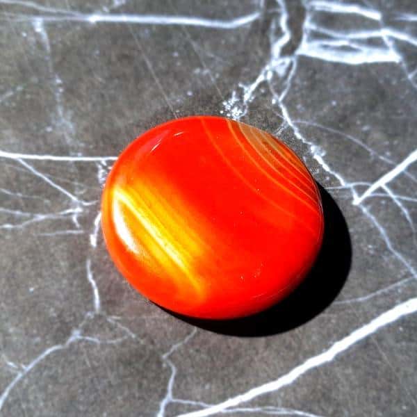 Red Agate Circle Crystal
