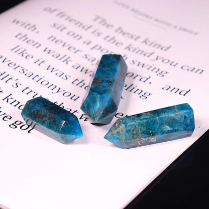 Blue Apatite Crystal Point