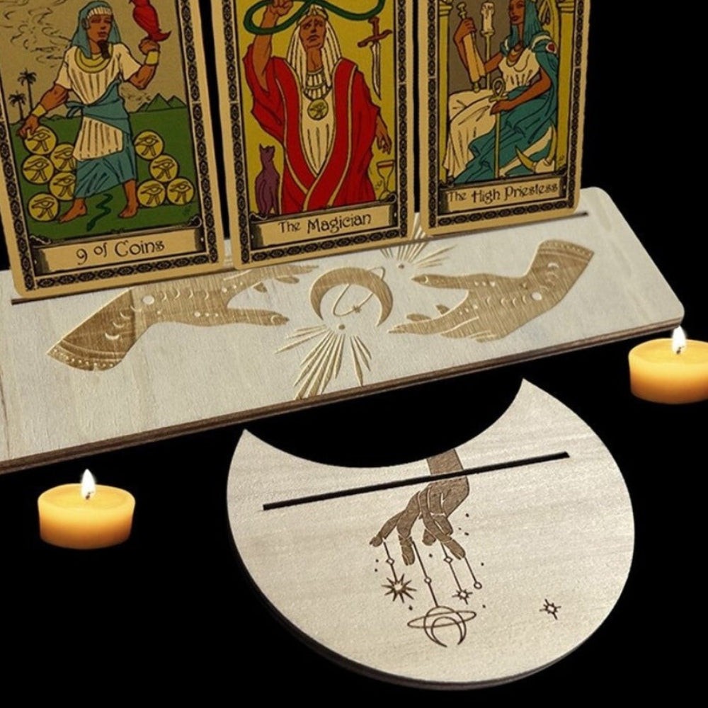 Wooden Tarot Card Divination Altar