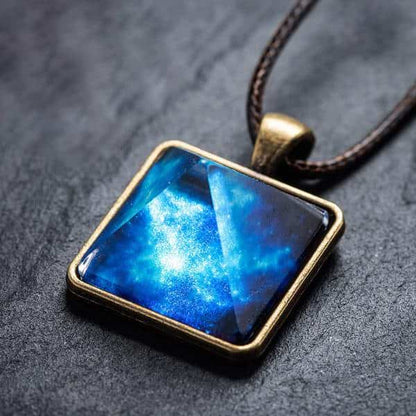 Glowing Ancient Pyramid Crystal Necklace