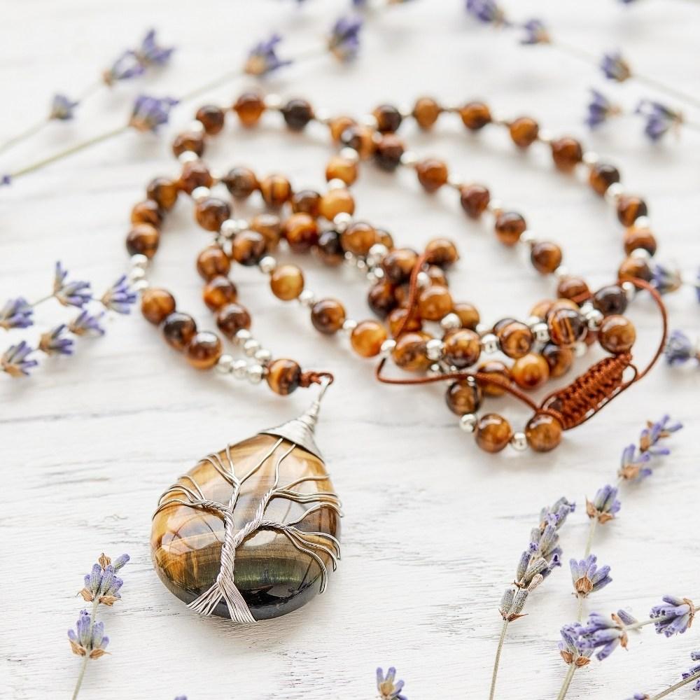 Tree of Life Bead Mala Necklace