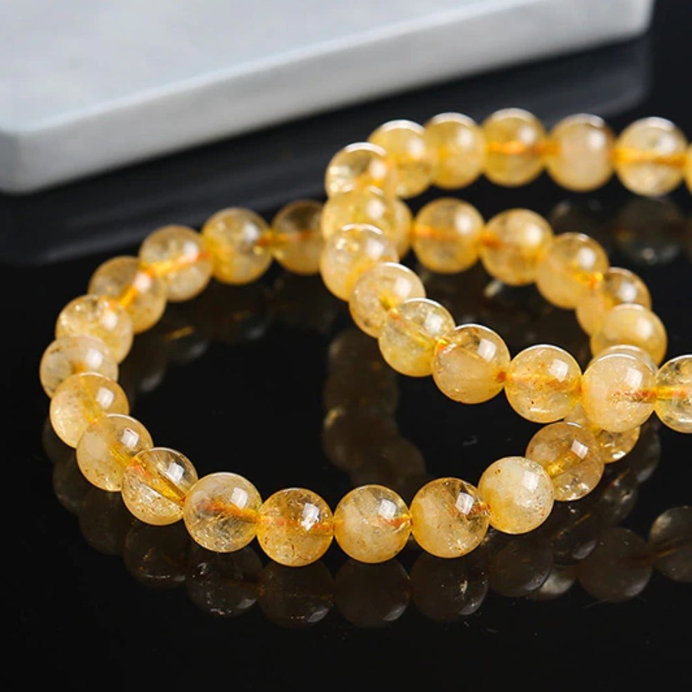 Citrine Bead Bracelet