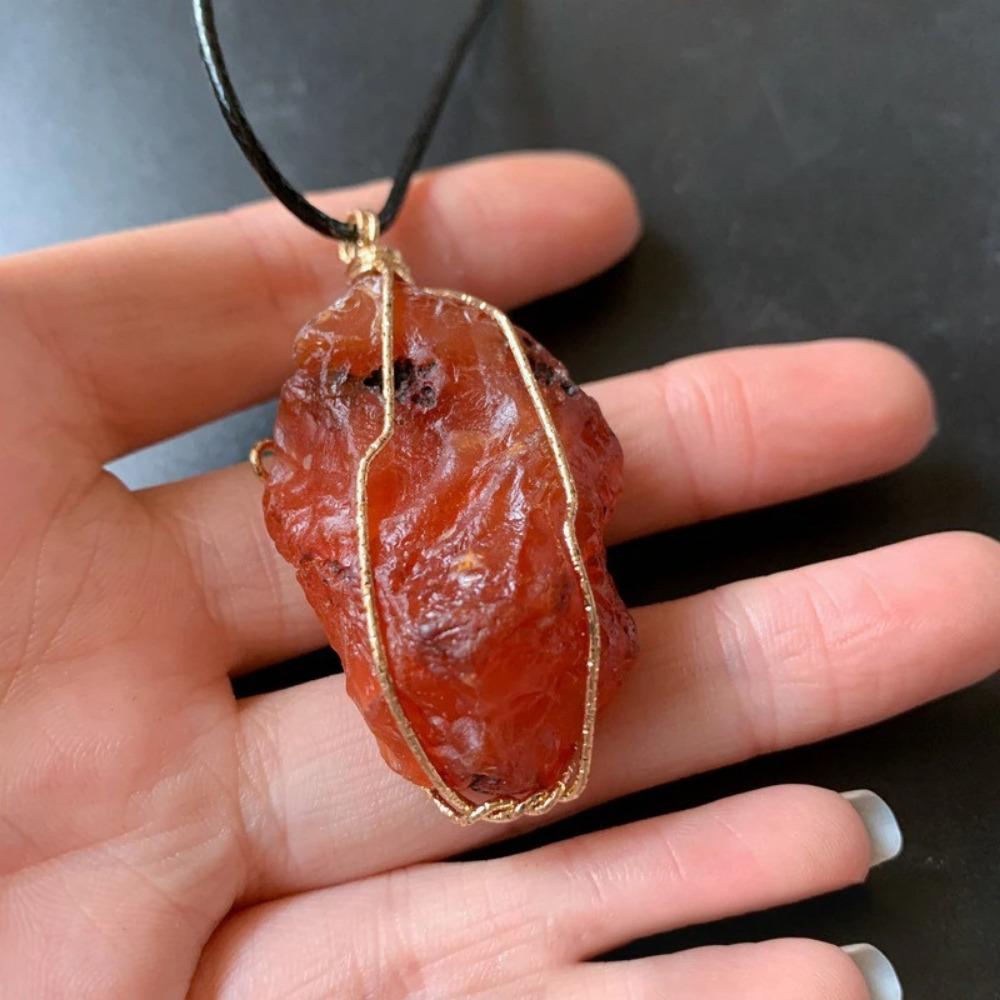 Sunset Carnelian Stone Necklace