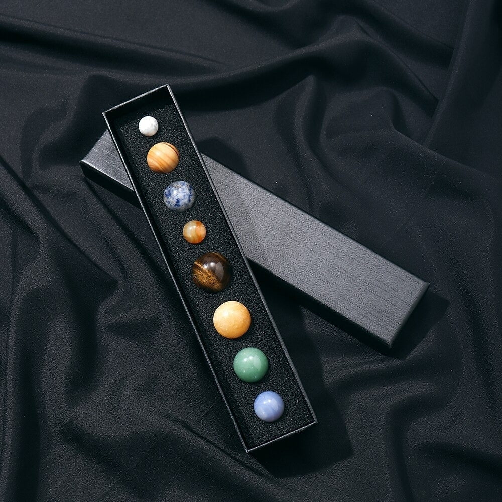 Natural Gemstone Solar System Set