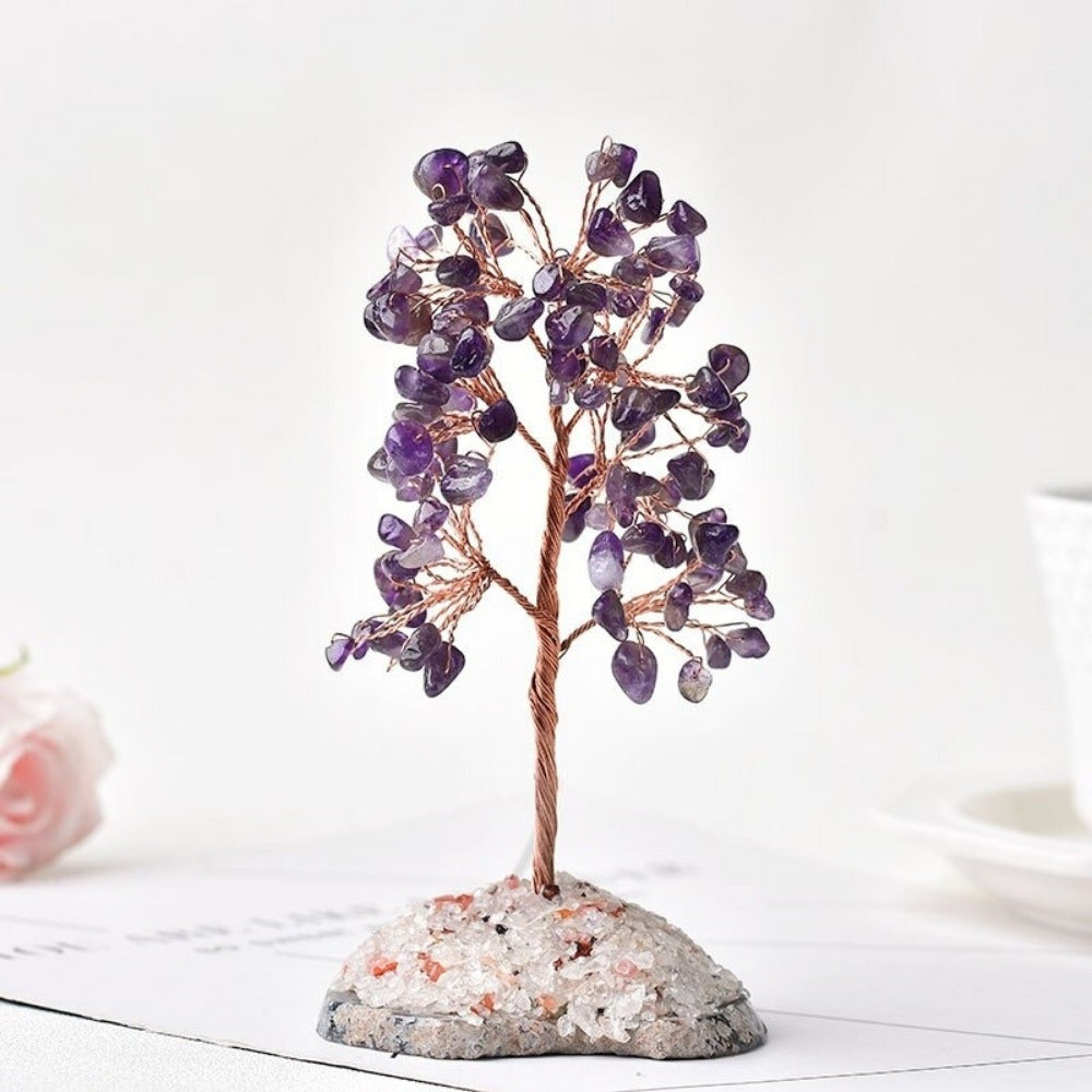 Natural Crystal Tree Of Life Decor