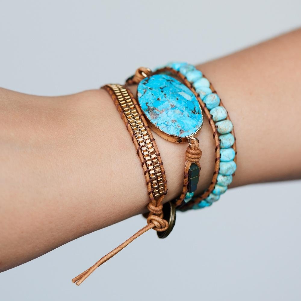 Jasper Waves Bracelet