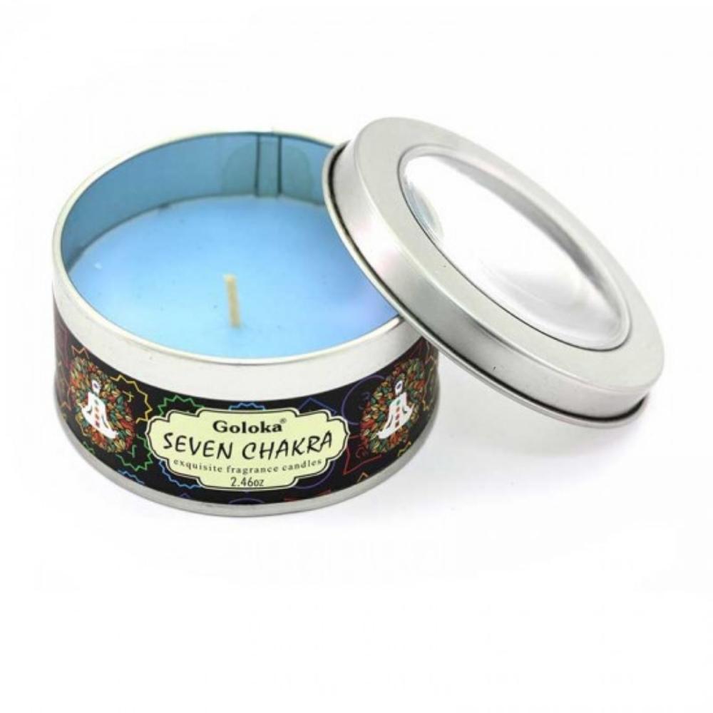 Seven Chakra Scented Travel Tin Candle