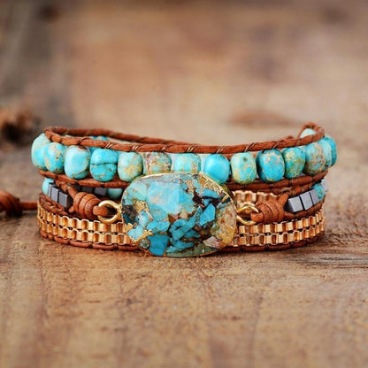 Jasper Waves Bracelet