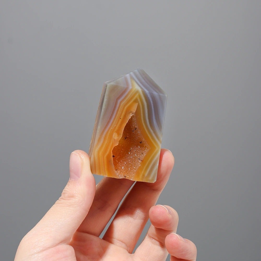 Cave Formation Agate Crystal Tower