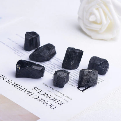 Raw Natural Black Tourmaline Stones