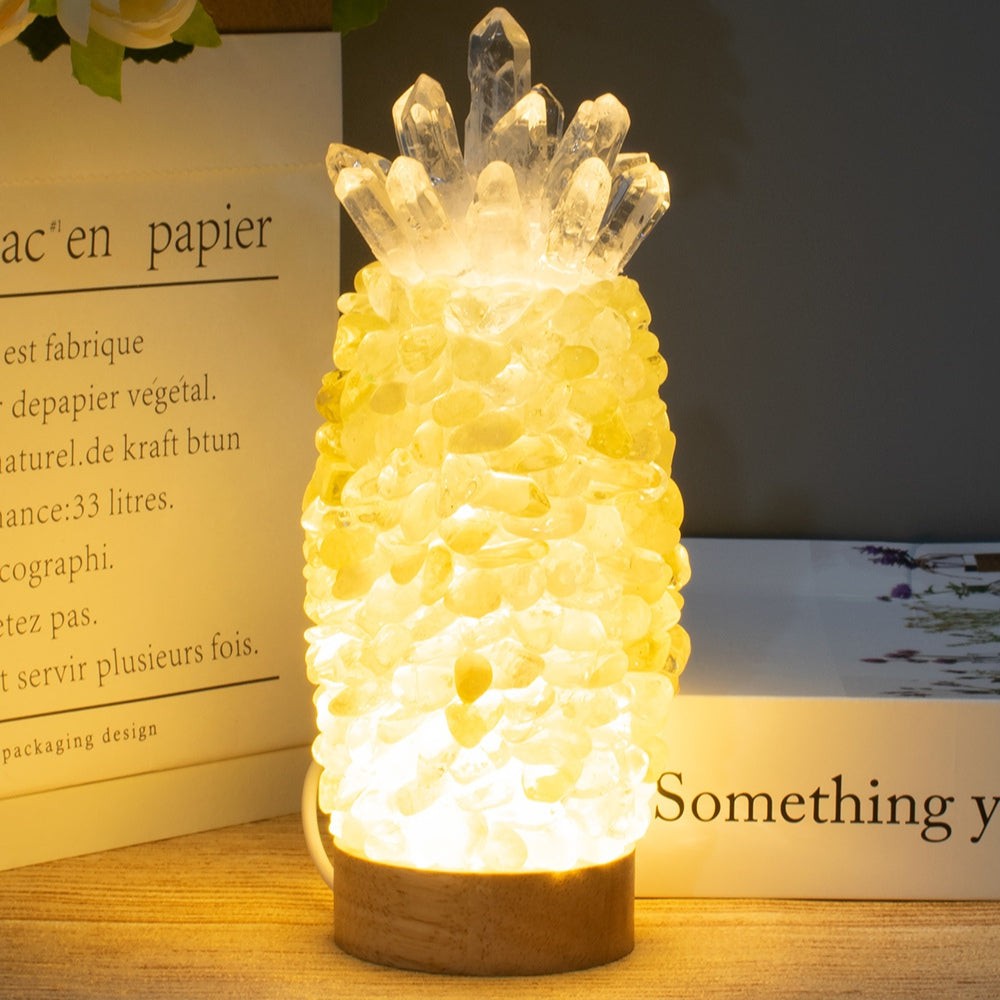 Energetic Positivity Citrine Lamp