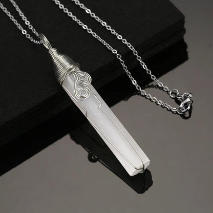 Selenite Crystal Necklace