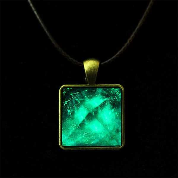 Glowing Ancient Pyramid Crystal Necklace