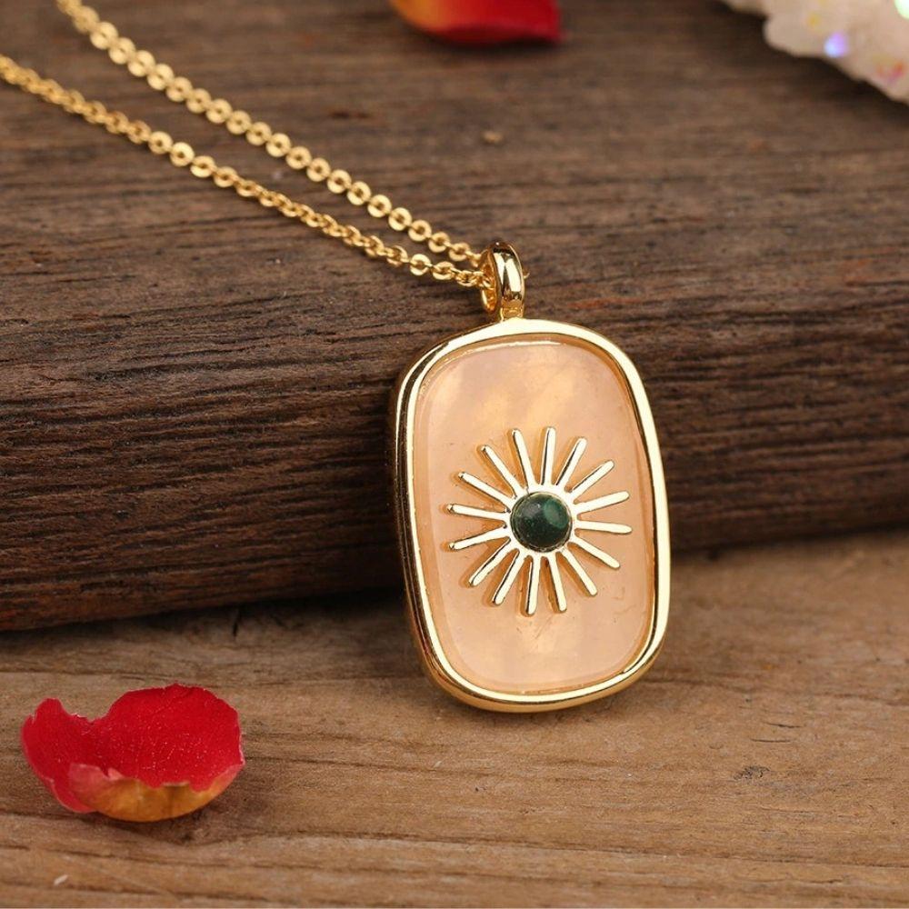 Crystal Sunflower Necklace