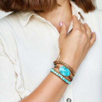 Jasper Waves Bracelet