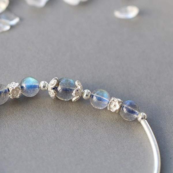 Moonstone Hexagram Bracelet