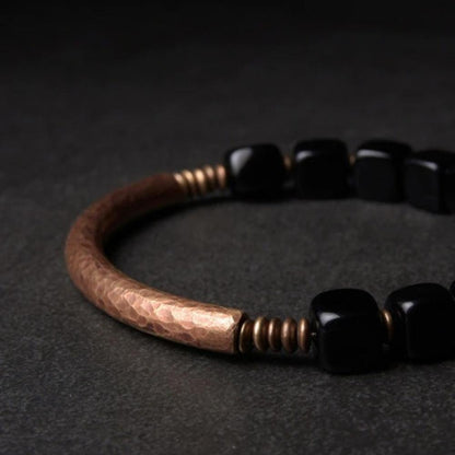 Obsidian Stone Copper Protection Bracelet