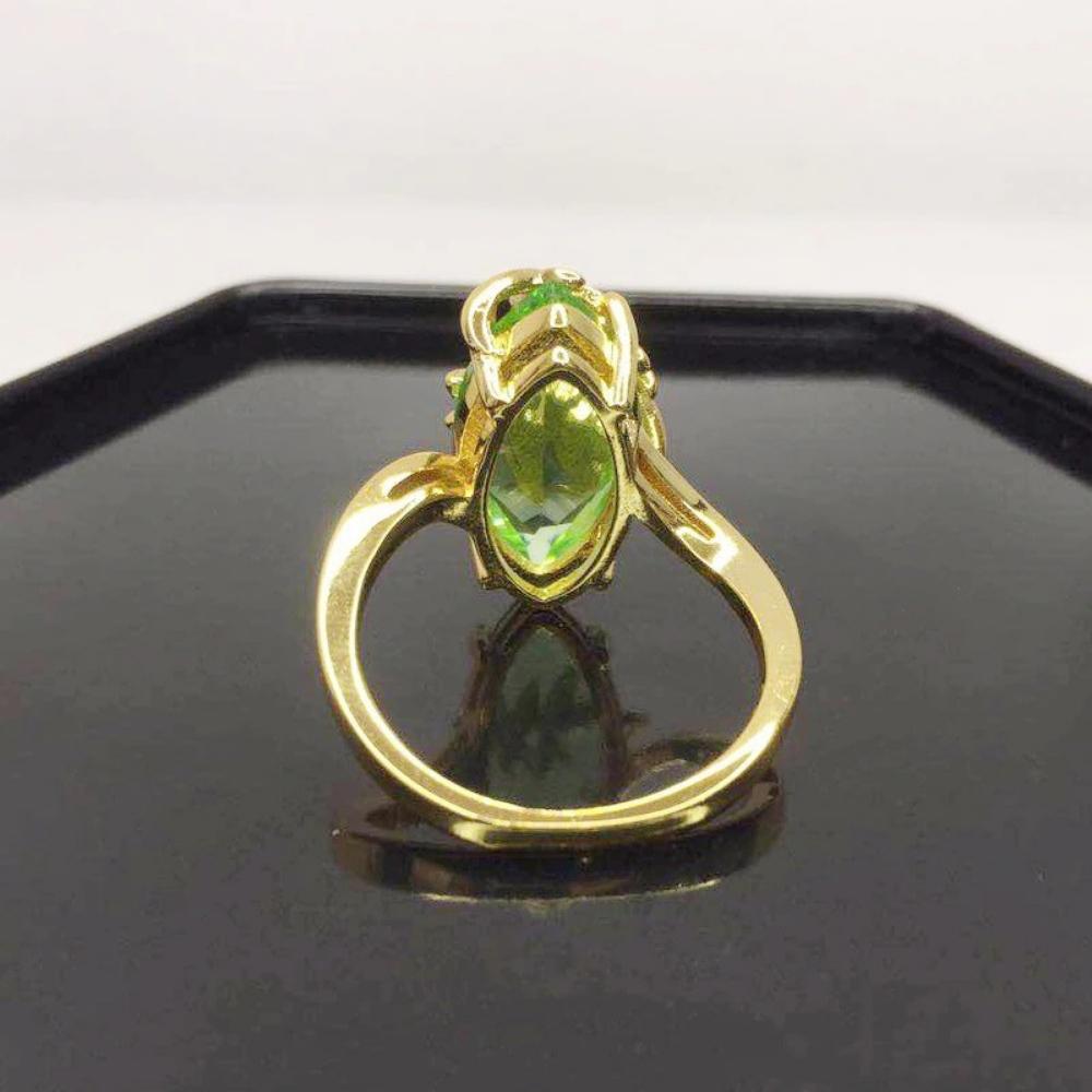 Emerald Dragonfly Gemstone Ring