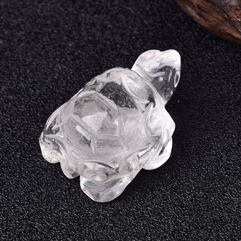 Natural Crystal Turtle Carving
