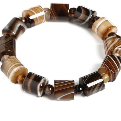 Coffee Brown Agate Bracelet