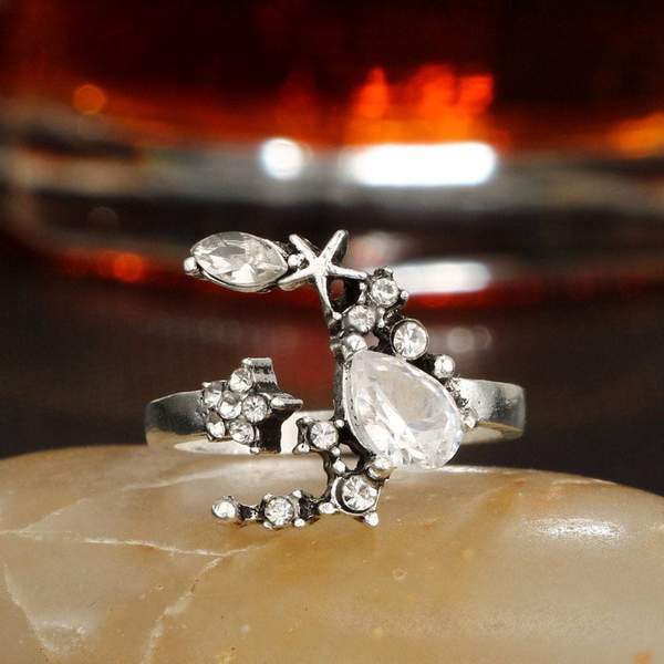 Lunar & Stars Bliss Ring Set